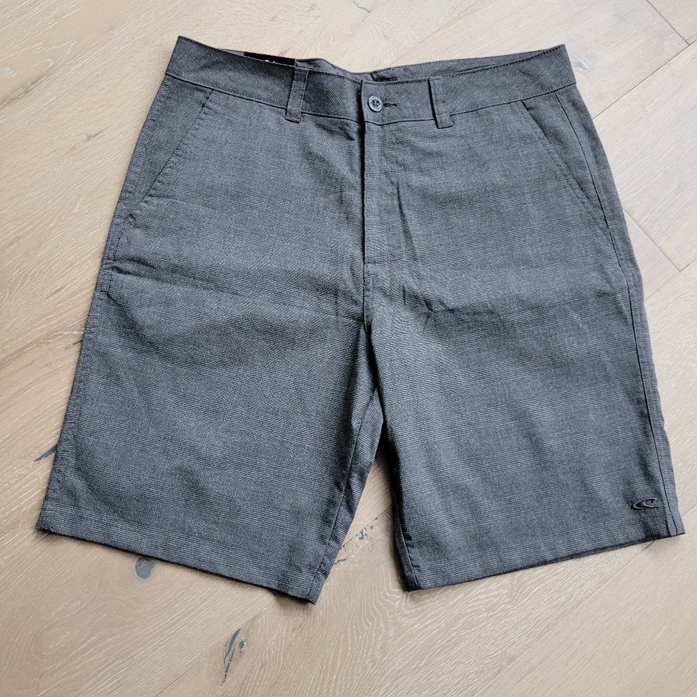 NWT O'Neil Grey Walking Flat Front Shorts Men's sz 34